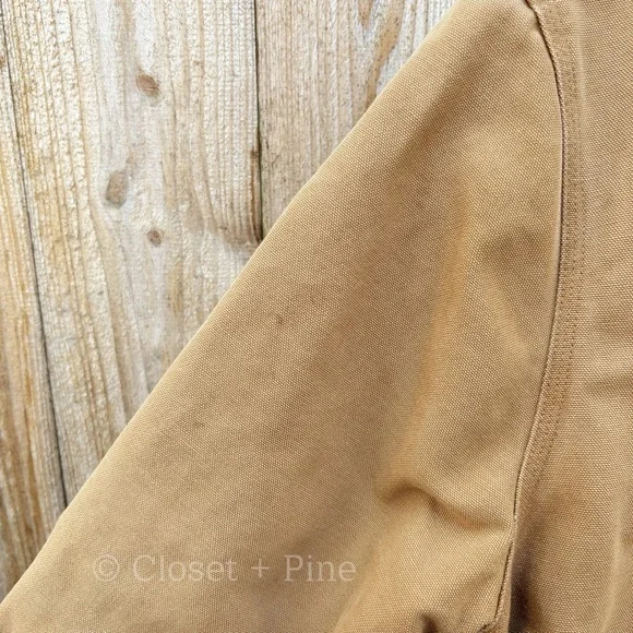 Carhartt Weathered‎ Wildwood Jacket Tan Size XXL Hooded Sherpa Lined - Picture 8 of 17